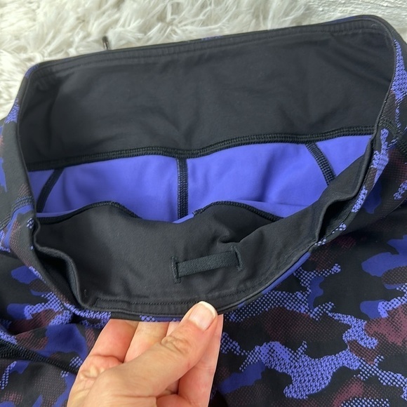 🔥$SALE$🔥 Lululemon Pace Rival Crop Hounds Camo Emperor Blue Black / Black - Picture 4 of 7